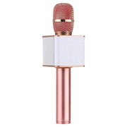 SDRD SD-08 Double Speakers High Sound Quality Handheld KTV Karaoke Recording Bluetooth Wireless Condenser Microphone(Rose Gold)