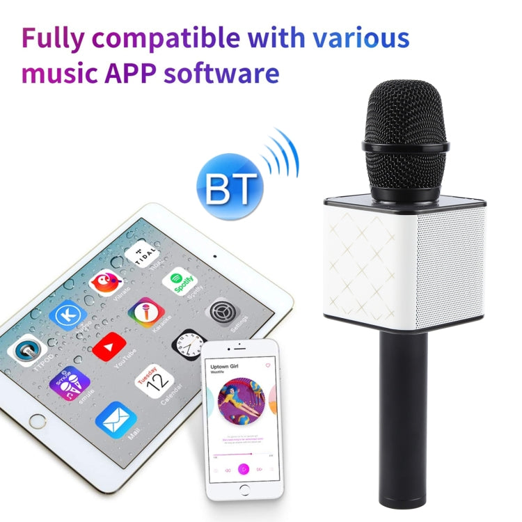 SDRD SD-08 Double Speakers High Sound Quality Handheld KTV Karaoke Recording Bluetooth Wireless Condenser Microphone(Rose Gold)