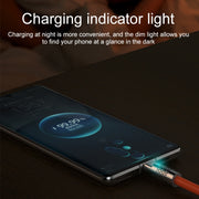 Mech Series 6A 120W USB to 8 Pin Metal Plug Silicone Fast Charging Data Cable, Length: 1.8m(Orange)