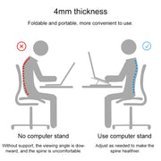 Portable Adjustable Laptop Stand Desktop Lifting Height Increase Rack Folding Heat Dissipation Holder, Style: Ordinary(Grey)