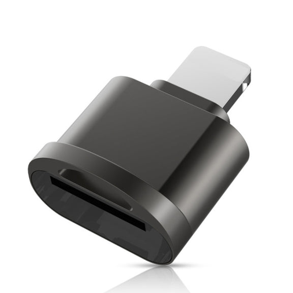 8 Pin to TF Card Adapter Mini TF Card Reader(Black)