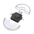 X-Flash R01 3 in 1 8 Pin + USB-C / Type-C + Micro USB Interface SD / TF Card Reader(Black) - Converter & Adapter by PMC Jewellery | Online Shopping South Africa | PMC Jewellery | Buy Now Pay Later Mobicred
