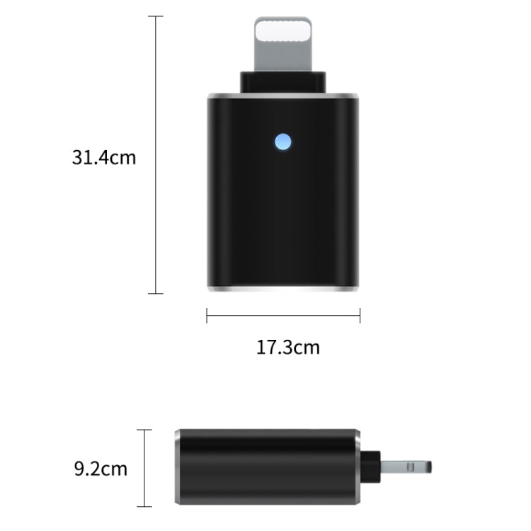 8 Pin OTG Adapter (Black)