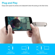 Richwell 3 in 1 16G Micro USB + 8 Pin + USB 3.0 Metal Rotating Push-pull Flash Disk with OTG Function(Silver)