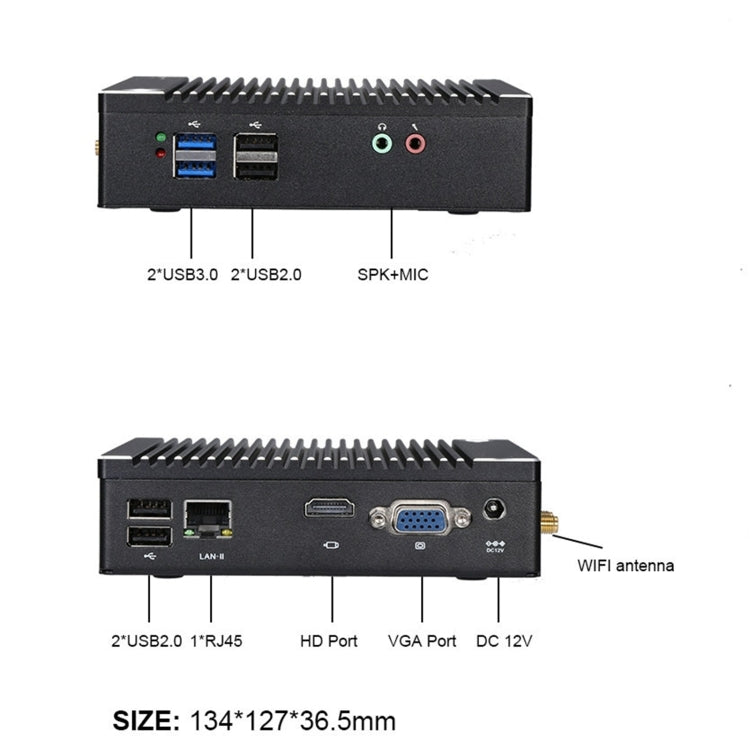 K620D Windows (Not Include XP) & Linux Mini PC, Intel Celeron N2840 Dual Core 4 Threads, up to 2.0GHz, 4GB RAM + 64GB SSD