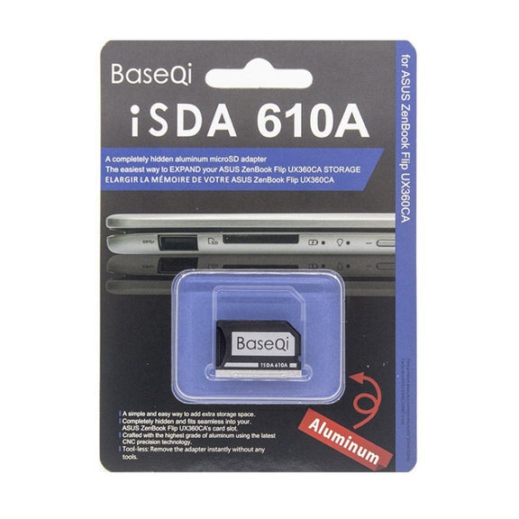 BASEQI Hidden Aluminum Alloy SD Card Case for Lenovo YOGA 2 Pro Laptop
