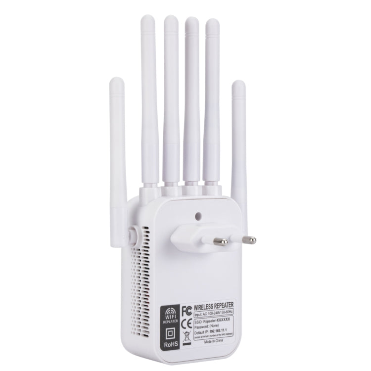 SM-011 Six-antenna 1200M Repeater WiFi Wireless Router (US Plug)