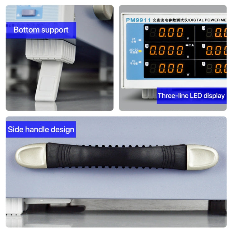 DCUU PM9911 Intelligent Electrical Parameters Measuring Instrument(EU Plug)