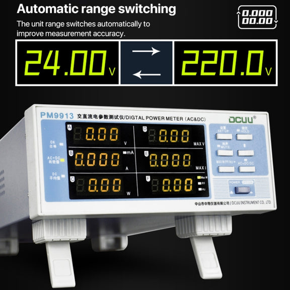 DCUU PM9913 Intelligent Electrical Parameters Measuring Instrument(EU Plug)