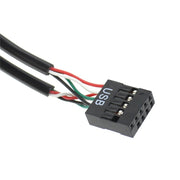 9 Pin USB Header Male 1 to 4 Female Extension Cable Card