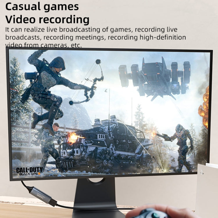 4K 30Hz HDMI to USB2.0 HD Video Capture Card with Cable