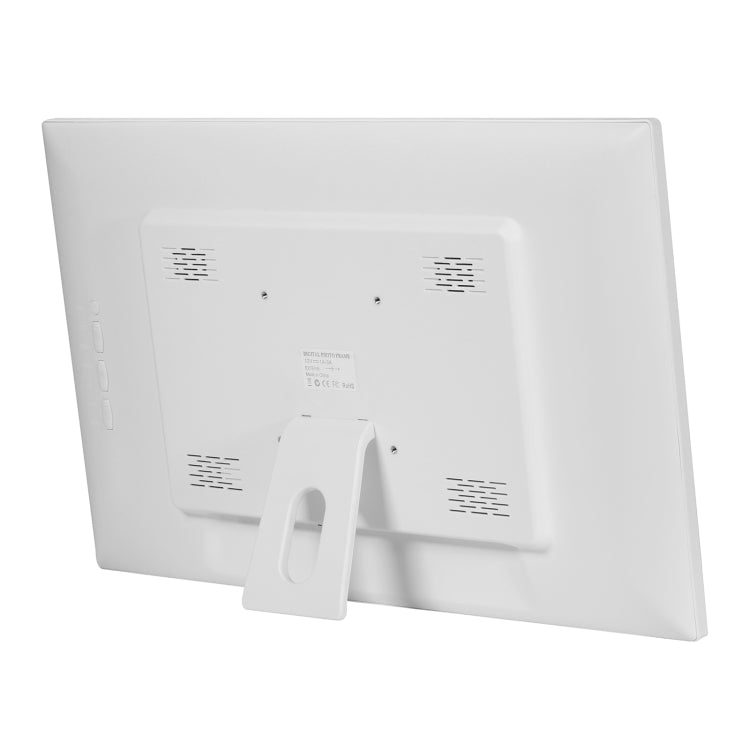 21.5 inch LED Display Digital Photo Frame with Holder & Remote Control, US Plug(White)