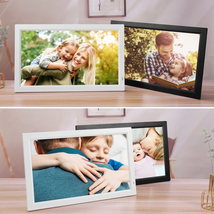 21.5 inch LED Display Digital Photo Frame with Holder & Remote Control, US Plug(Black)