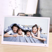 15.6 inch FHD LED Display Digital Photo Frame with Holder & Remote Control, MSTAR V53 Program, Support USB / SD Card Input(White)