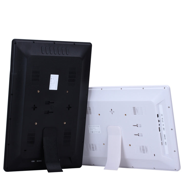 17 inch Display Rack Container Advertising Machine Digital Photo Frame Support Water Subtitles(White)