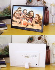 15.0 inch LED Display Digital Photo Frame with Holder / Remote Control, Allwinner, Support USB / SD Card Input / OTG(White)