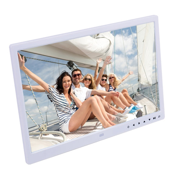 15.0 inch LED Display Digital Photo Frame with Holder / Remote Control, Allwinner, Support USB / SD Card Input / OTG(White)