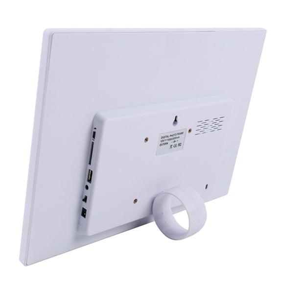 15.0 inch LED Display Digital Photo Frame with Holder / Remote Control, Allwinner, Support USB / SD Card Input / OTG(White)