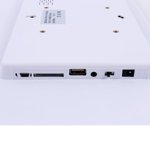 15.0 inch LED Display Digital Photo Frame with Holder / Remote Control, Allwinner, Support USB / SD Card Input / OTG(White)