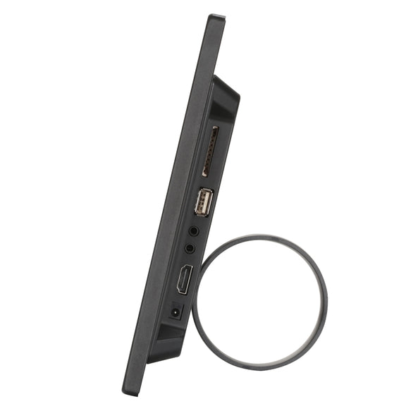 HSD1202 12.1 inch 1280x800 High Resolution Display Digital Photo Frame with Holder and Remote Control, Support SD / MMC / MS Card / USB Port, EU Plug(Black)