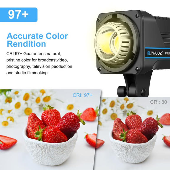PULUZ 220V 120W Studio Video Light + 2.8m Light Holder + 65cm Foldable Lantern Softbox Photography Kit(EU Plug)