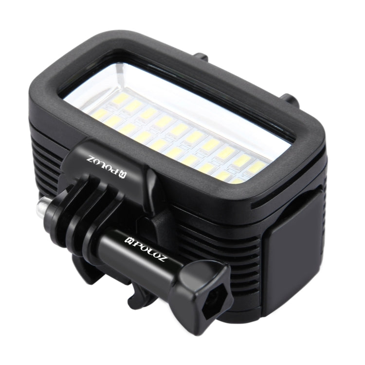 PULUZ 20 LEDs 40m Water-resistant IPX8 Studio Light Video & Photo Light with Hot Shoe Base Adapter & Quick Release Buckle & Long Screw & 2 x Filter Plates for GoPro HERO10 Black / HERO9 Black / HERO8 Black ... n /4 /3+ /3 /2 /1, Xiaoyi and Other Action Cameras