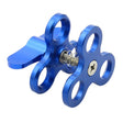 PULUZ Triple Ball Clamp Close Hole Diving Camera Bracket CNC Aluminum Spring Flashlight Clamp for Diving Underwater Photography System(Blue) - Diving Accessories by PULUZ | Online Shopping South Africa | PMC TechLife | Buy Now Pay Later Mobicred
