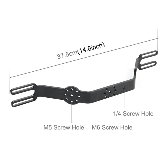 PULUZ Diving Tray Bracket Dual Handle Grip Handheld Expansion Mount System (Black)