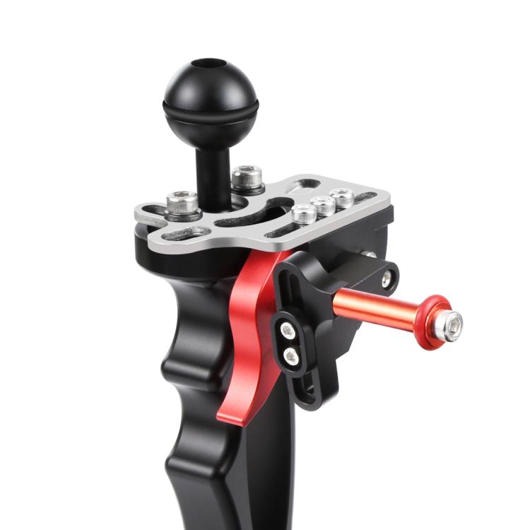 PULUZ Shutter Release Trigger Extension Adapter Lever Mount for Underwater Arm System(Red)