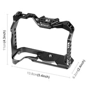 For Canon EOS R10 PULUZ Metal Camera Cage Stabilizer Rig (Black)