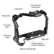 For Canon EOS R10 PULUZ Metal Camera Cage Stabilizer Rig (Black)