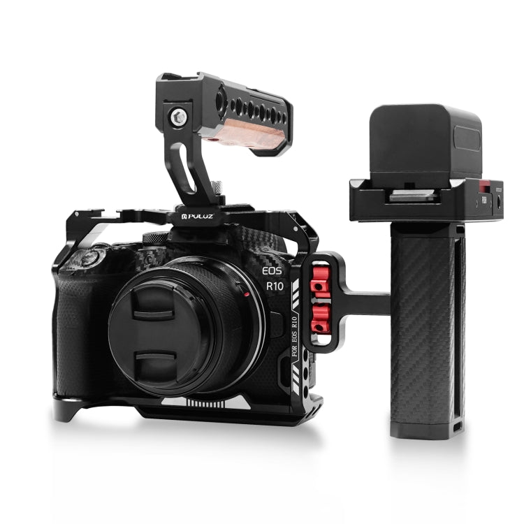 For Canon EOS R10 PULUZ Metal Camera Cage Stabilizer Rig (Black)
