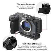 For Sony ILME-FX30 / FX3 PULUZ Metal Camera Cage Stabilizer Rig with NOTA Slider(Black)