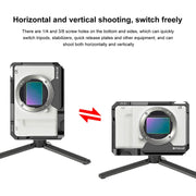 For Sony ZV-E1 PULUZ Aluminum Alloy Camera Cage Stabilizer (Black)