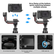 For  Sony A6700 PULUZ Metal Camera Cage Stabilizer Rig (Black)