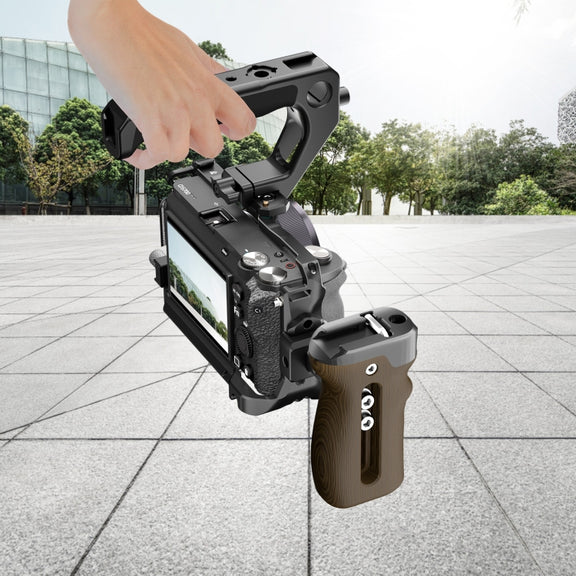 For  Sony A6700 PULUZ Metal Camera Cage Stabilizer Rig (Black)