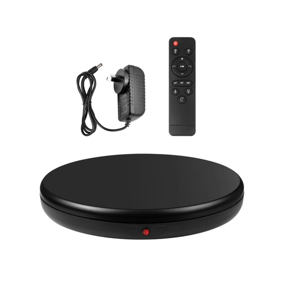 PULUZ 45cm Remote Control Adjusting Speed Rotating Turntable Display Stand, Black, Load 100kg(AU Plug)