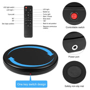 PULUZ 45cm Remote Control Adjusting Speed Rotating Turntable Display Stand, Black, Load 100kg(US Plug)