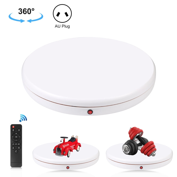 PULUZ 45cm Remote Control Adjusting Speed Rotating Turntable Display Stand, White, Load 100kg(AU Plug)