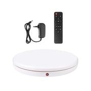 PULUZ 45cm Remote Control Adjusting Speed Rotating Turntable Display Stand, White, Load 100kg(EU Plug)