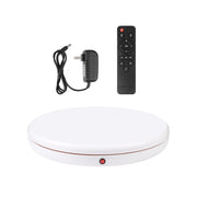PULUZ 45cm Remote Control Adjusting Speed Rotating Turntable Display Stand, White, Load 100kg(US Plug)