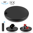 PULUZ 45cm Remote Control Adjusting Speed Rotating Turntable Display Stand with Power Socket, Black, Load 100kg(EU Plug) - free shipping - PMC TechLife - Order now!
