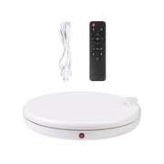 PULUZ 45cm Remote Control Adjusting Speed Rotating Turntable Display Stand with Power Socket, White, Load 100kg(AU Plug)