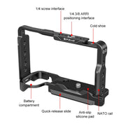 For Sony ZV-E10 II / ZV-E10M2 PULUZ Metal Camera Cage Stabilizer Rig (Black)