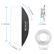 PULUZ Rectangle Speedlite Softbox Bowens Mount Diffuser