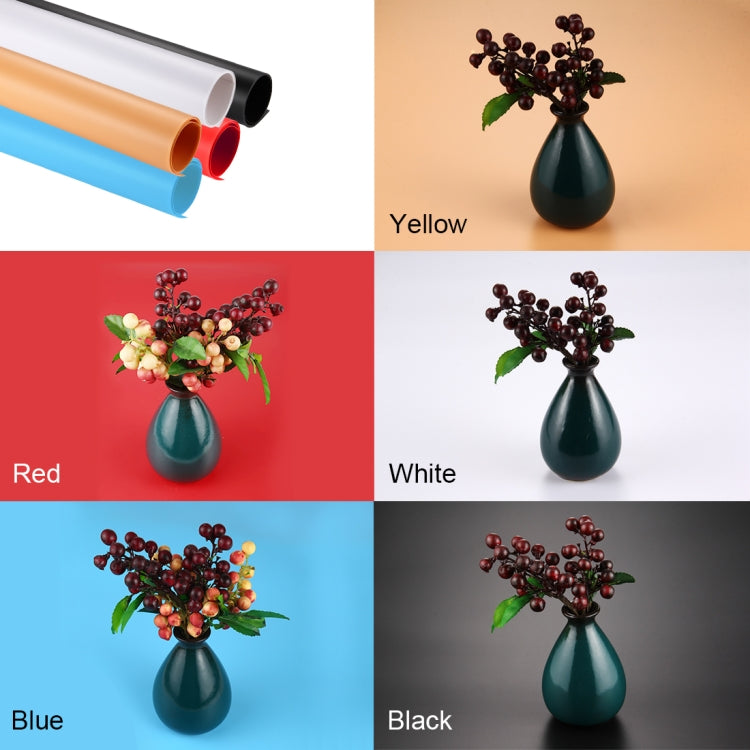 PULUZ Photography Background PVC Paper Kits for Studio Tent Box, Size: 121cm x 58cm(Red)