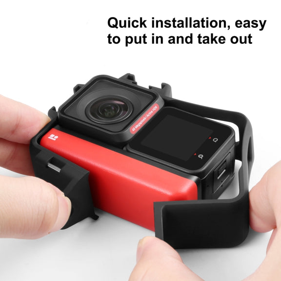 PULUZ Plastic Frame Case for Insta360 One RS 4K / 360 / 1-Inch Edition(Black)