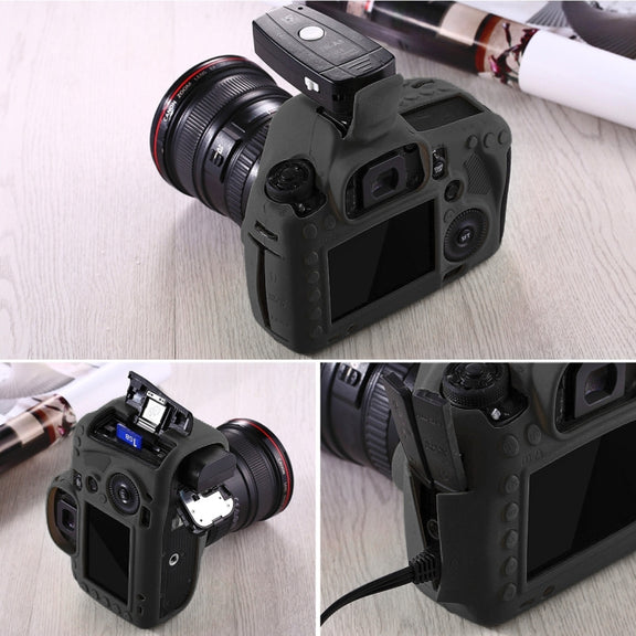 PULUZ Soft Silicone Protective Case for Canon EOS 5D Mark III / 5D3(Black)