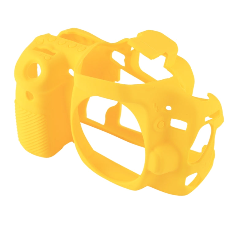 PULUZ Soft Silicone Protective Case for Canon EOS 80D(Yellow)