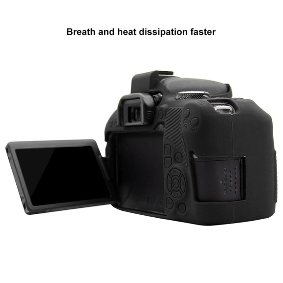 PULUZ Soft Silicone Protective Case for Canon EOS 800D(Black)